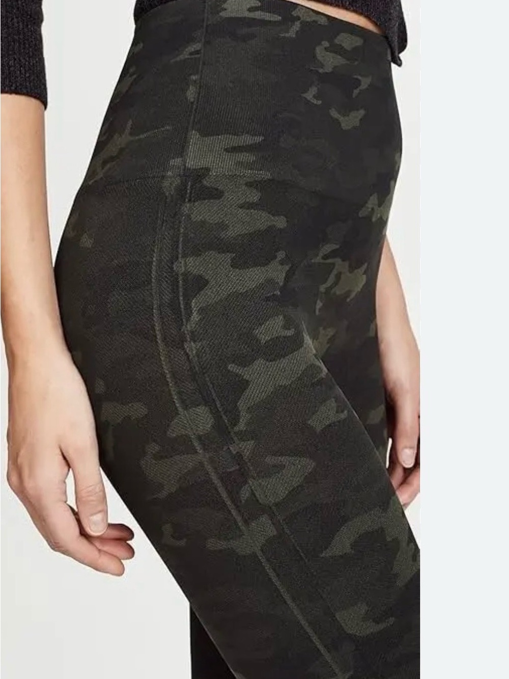 SPANX Look at Me Now Seamless High Waist Camouflage Cropped Leggings Medium NEW